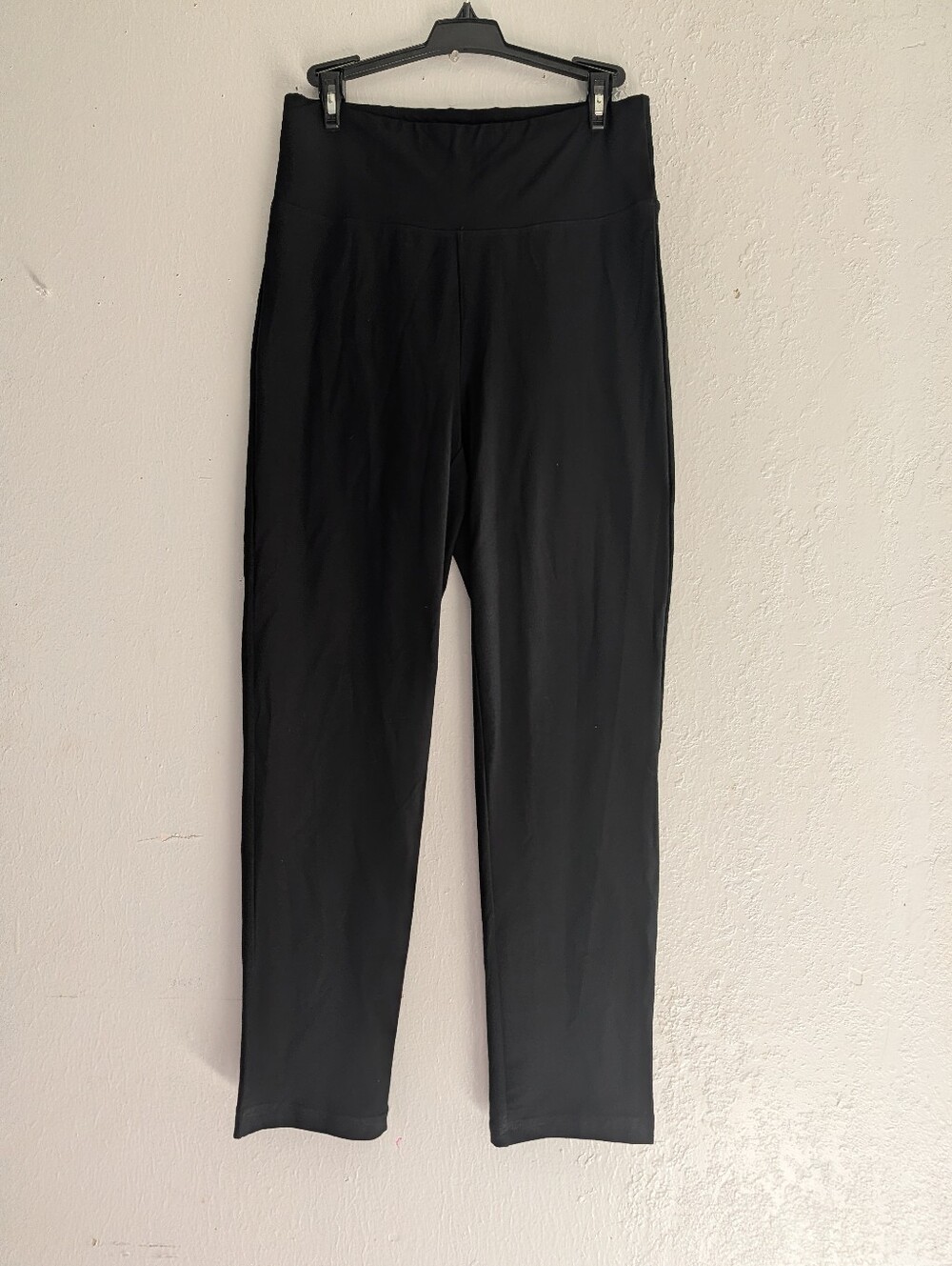 Eileen Fisher High-Rise Black Slim Stretch Leggings Pants
